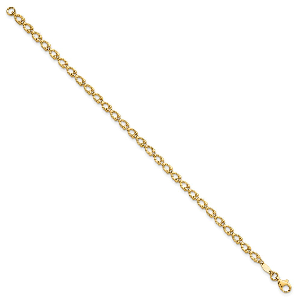 14k Polished Fancy Link Bracelet