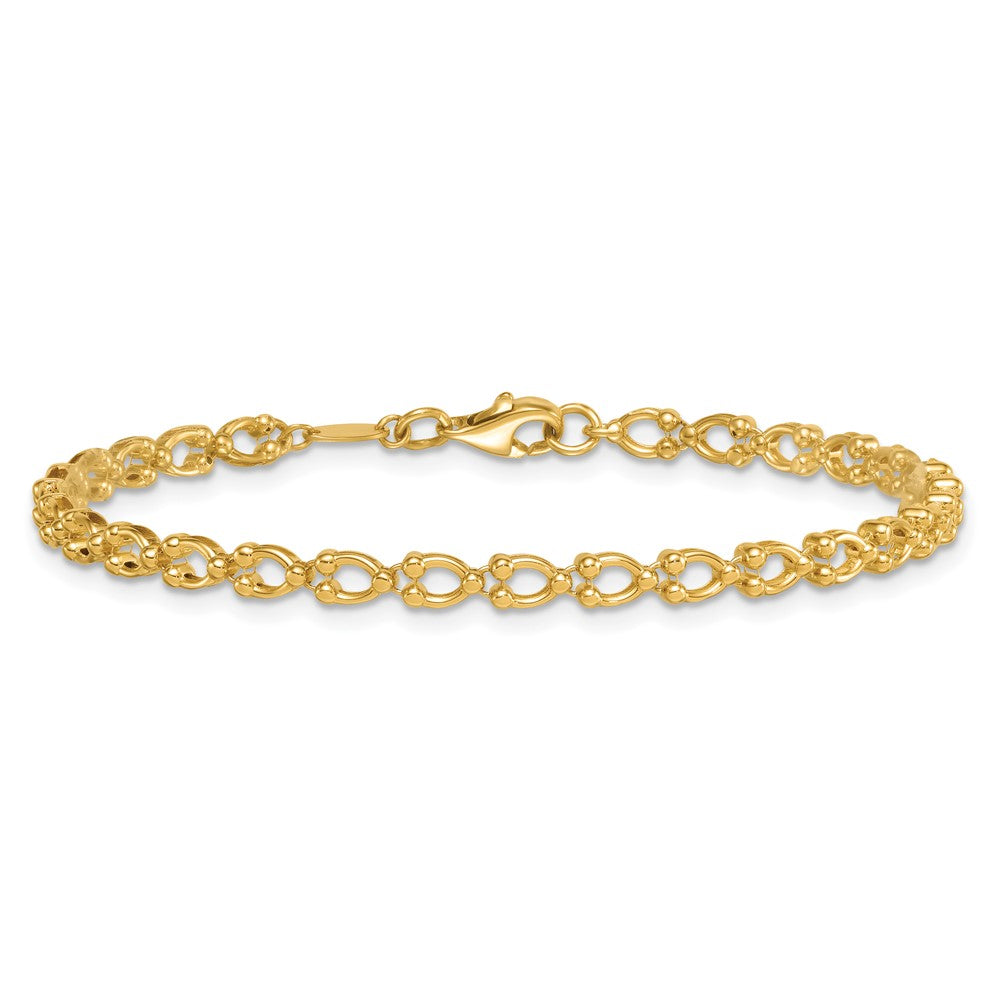 14k Polished Fancy Link Bracelet