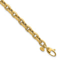 14k Polished Fancy Textured Open Link Bracelet