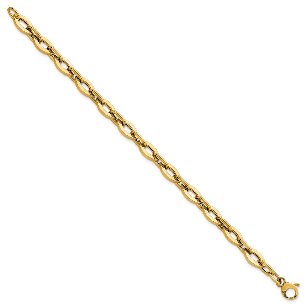 14k Polished Fancy Link Bracelet