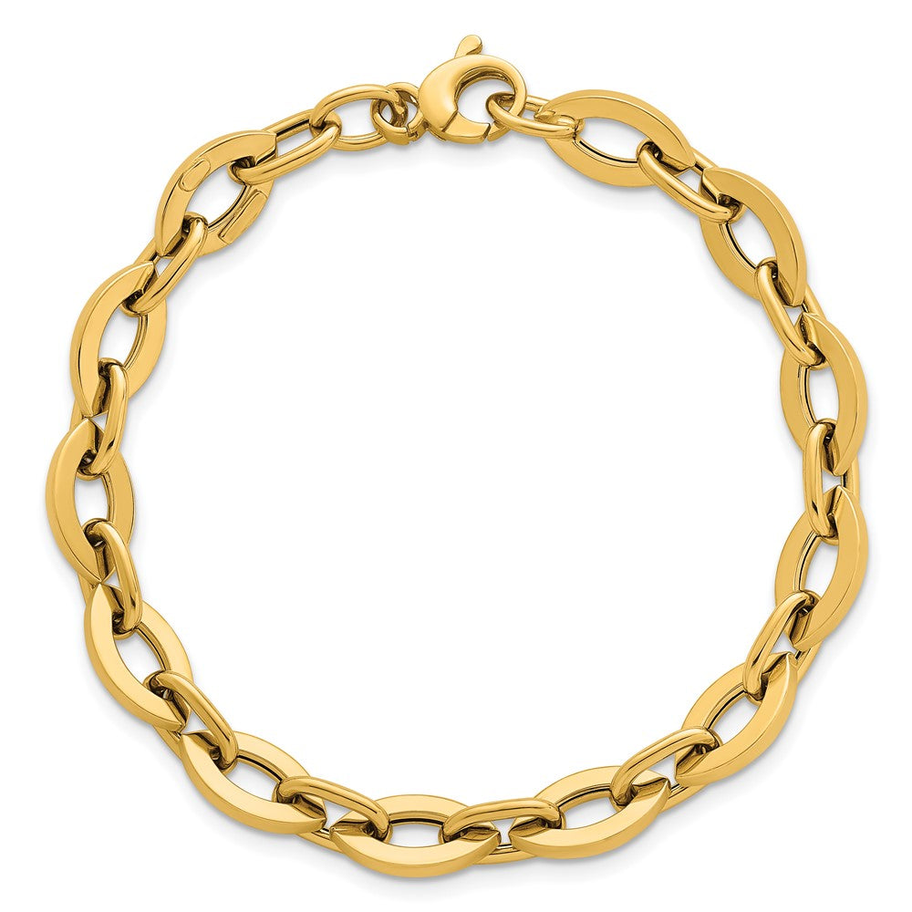 14k Polished Fancy Link Bracelet