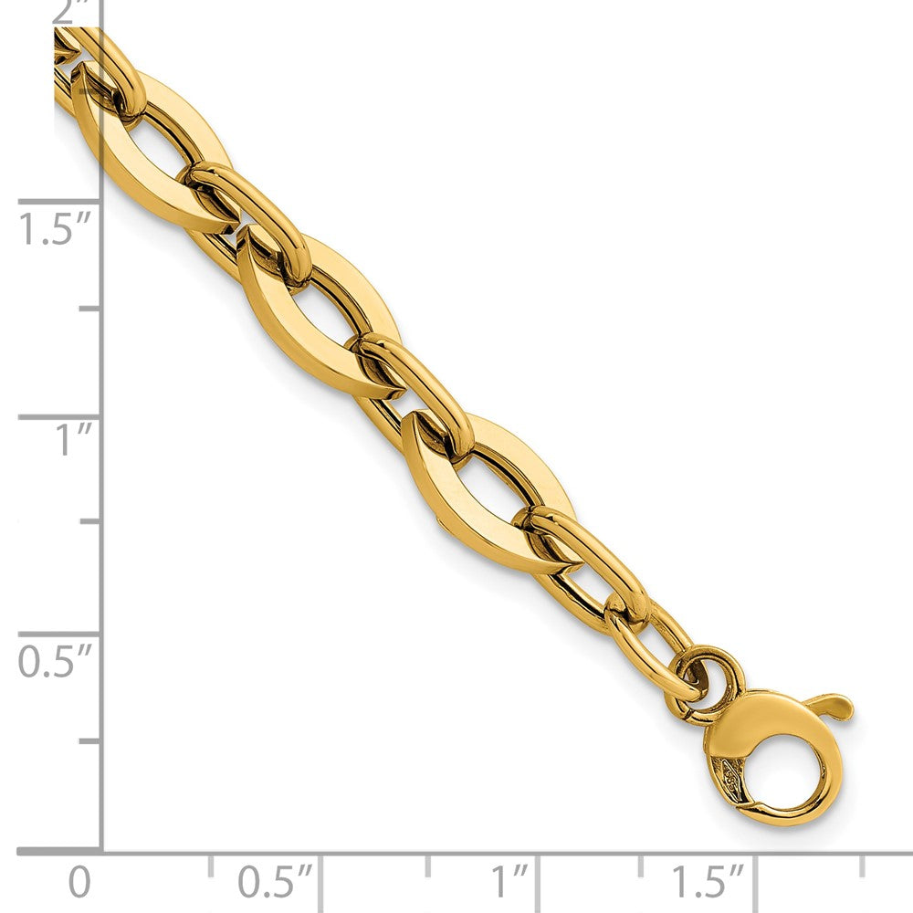 14k Polished Fancy Link Bracelet