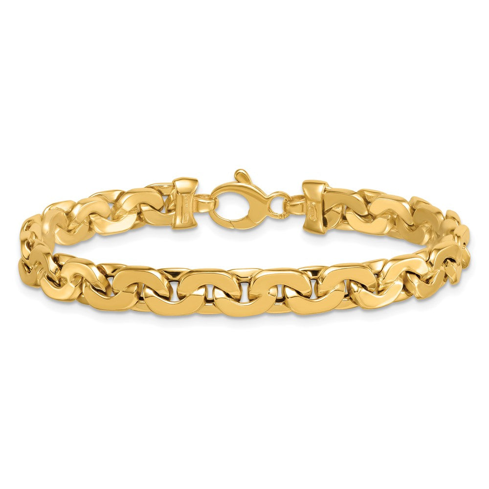 14k Polished Fancy Link Bracelet