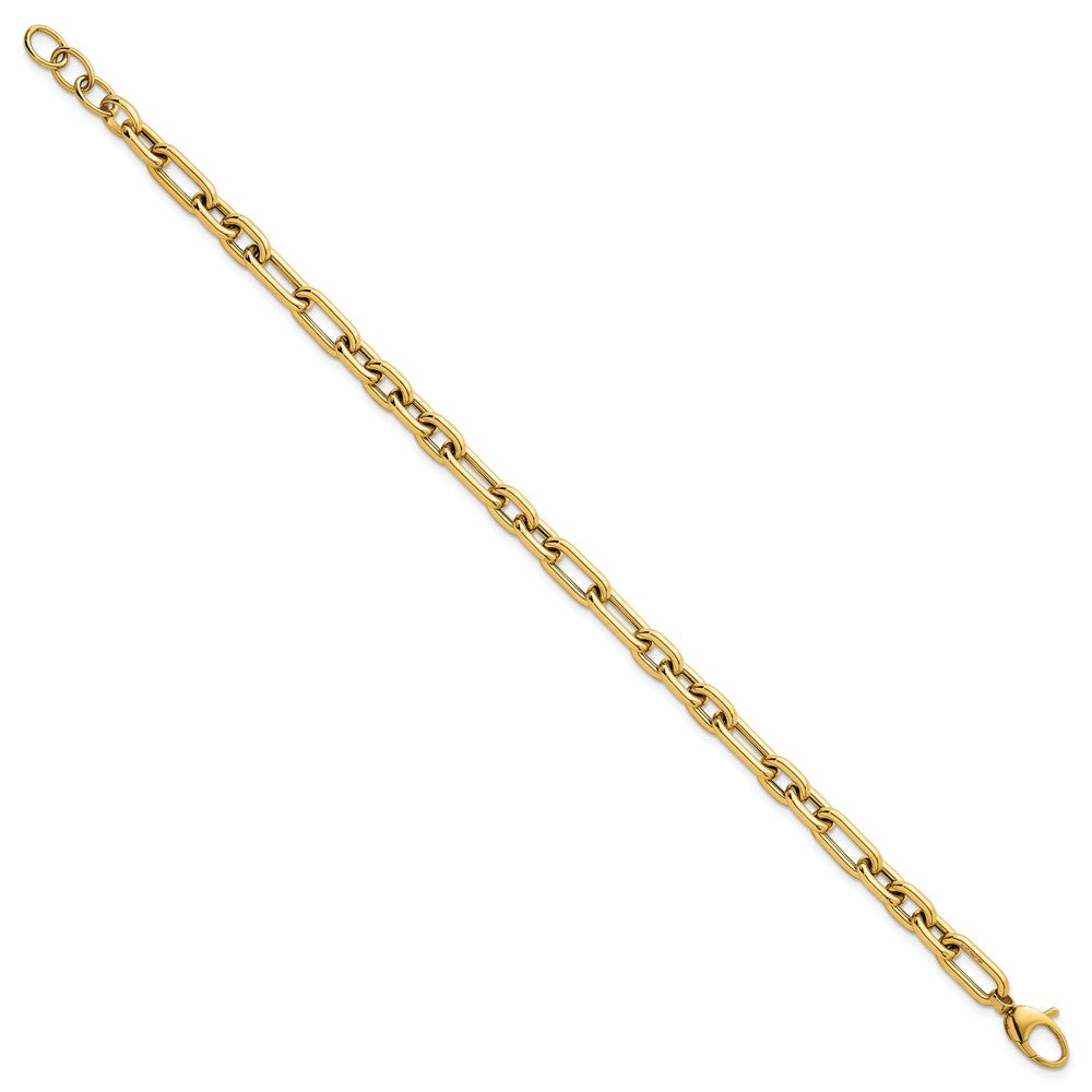 14k Polished Fancy Open Link w/ .5in ext. Bracelet