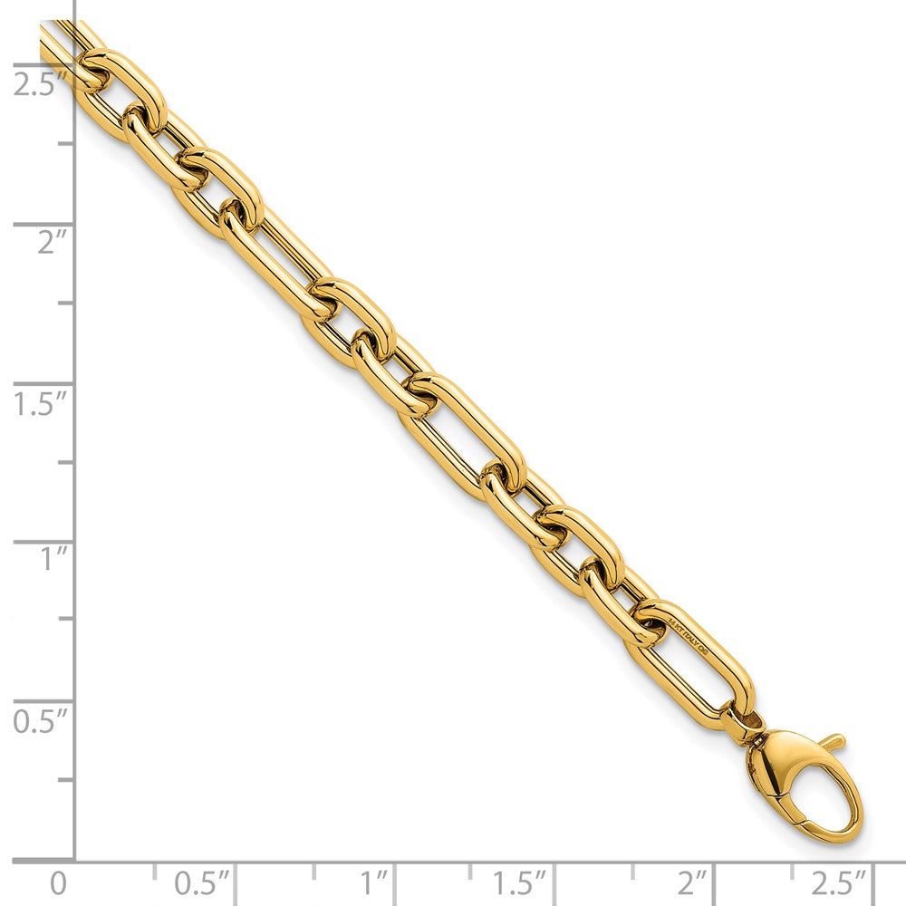 14k Polished Fancy Open Link w/ .5in ext. Bracelet