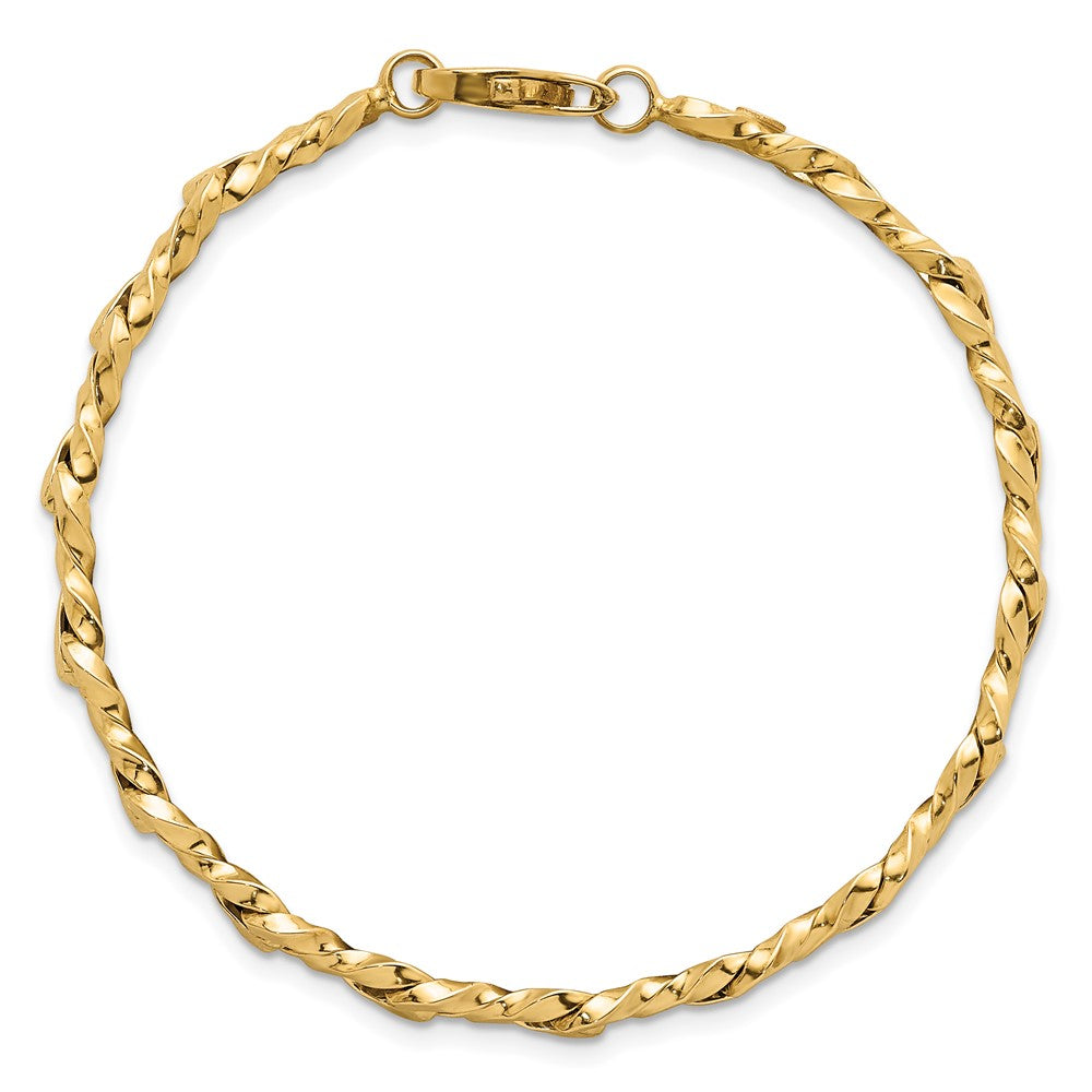 14k Polished Fancy Link Bracelet
