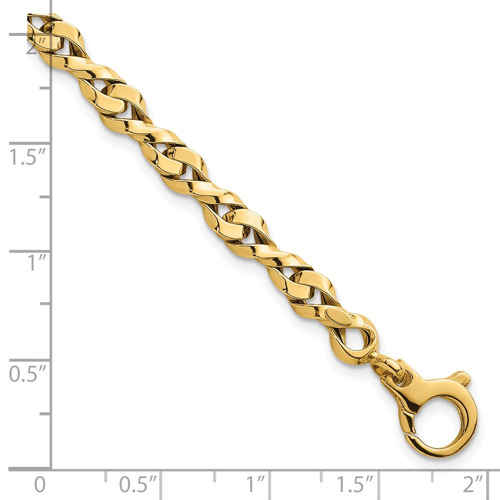 14k Polished Fancy Link Bracelet