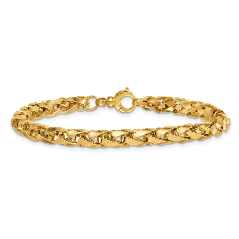 14k Polished Fancy Link Bracelet
