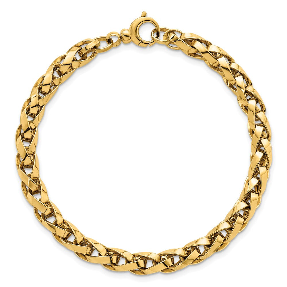 14k Polished Fancy Link Bracelet