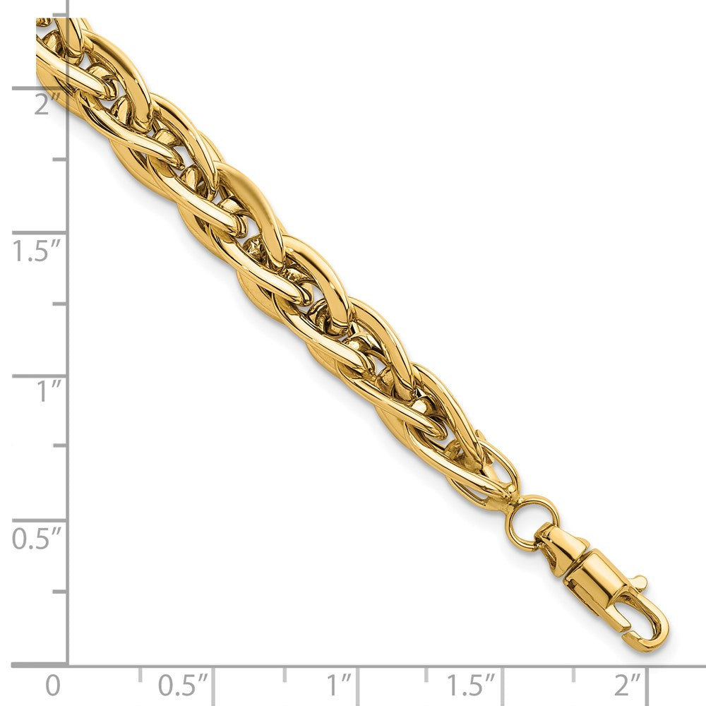 14k Polished Fancy Link Bracelet