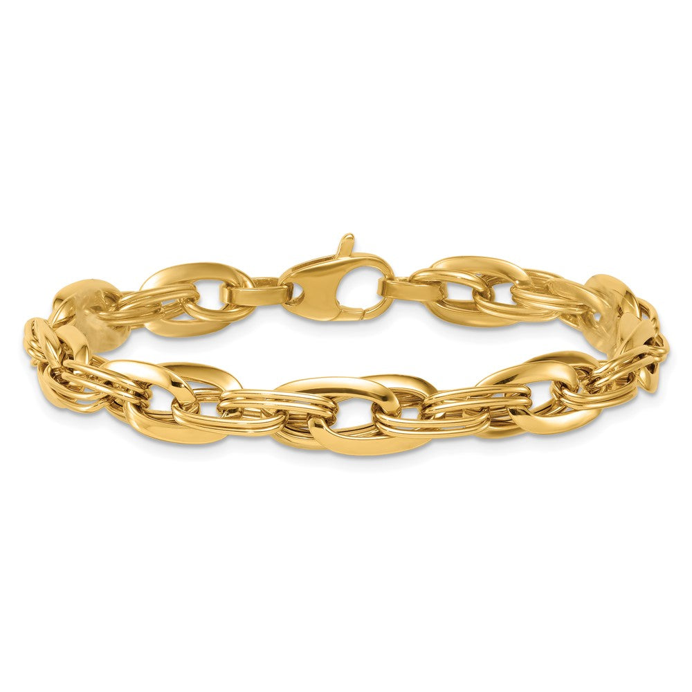 14k Polished Fancy Link Bracelet