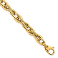 14k Polished Fancy Link Bracelet