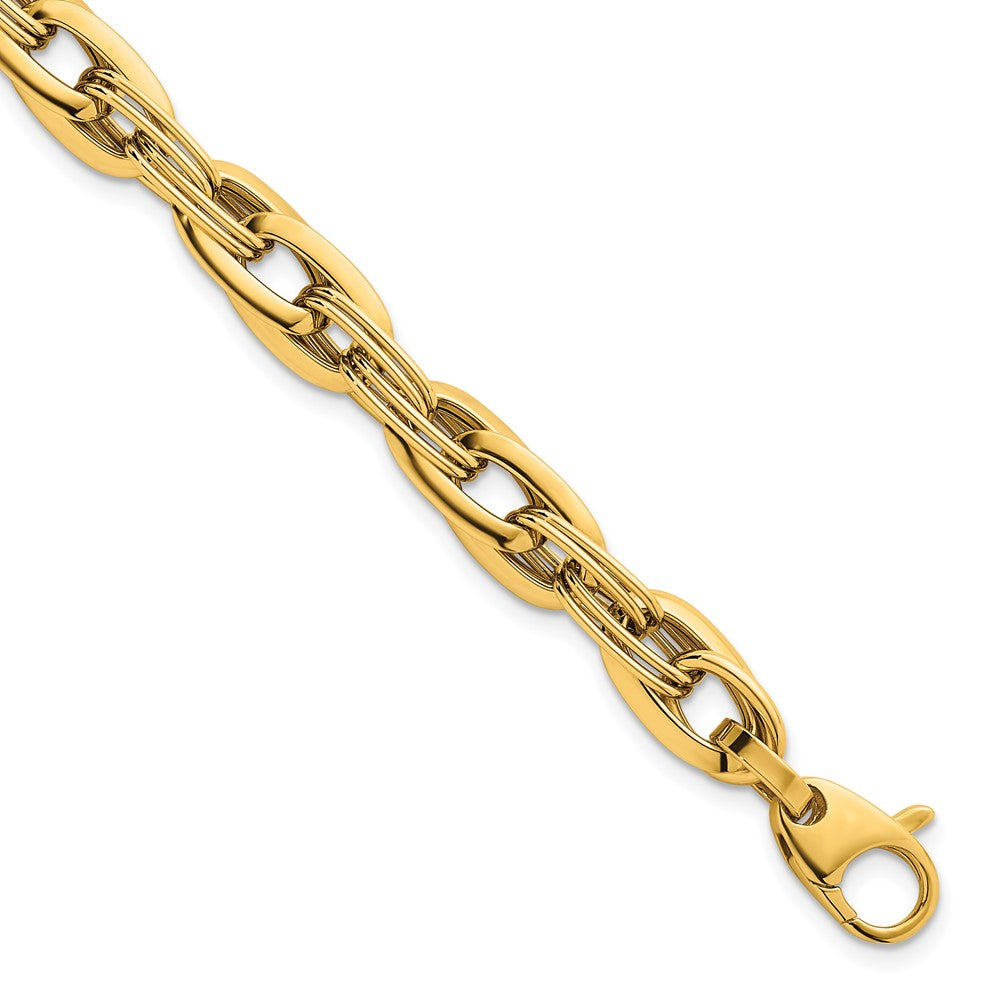 14k Polished Fancy Link Bracelet