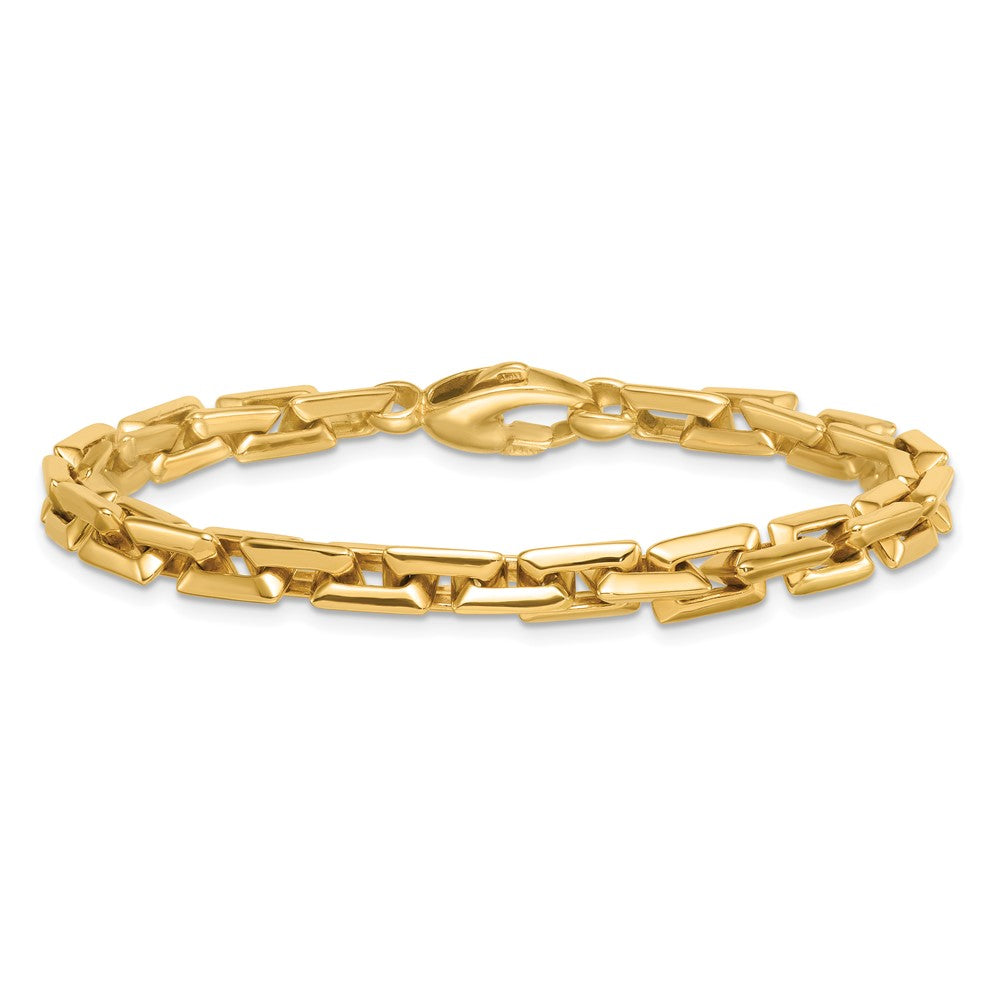 14k Polished Square Link 6.25mm Bracelet