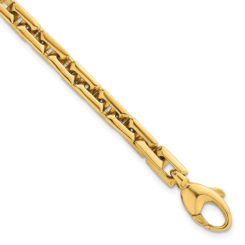 14k Polished Square Link 6.25mm Bracelet