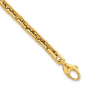14k Polished Square Link 6.25mm Bracelet