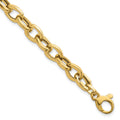 14k Polished Oval Link 7.5in Bracelet