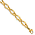 14k Polished Round Fancy Link 8.75mm Bracelet