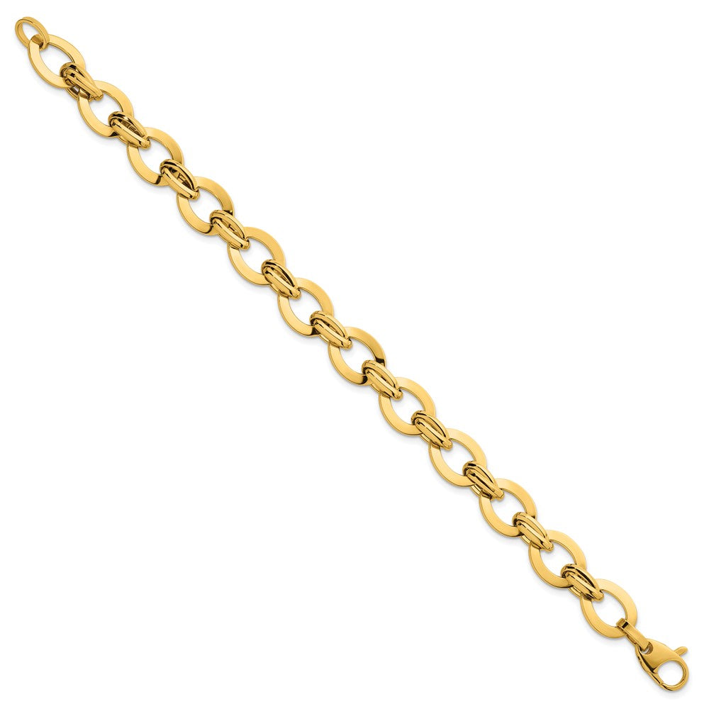 14k Polished Fancy Link Bracelet