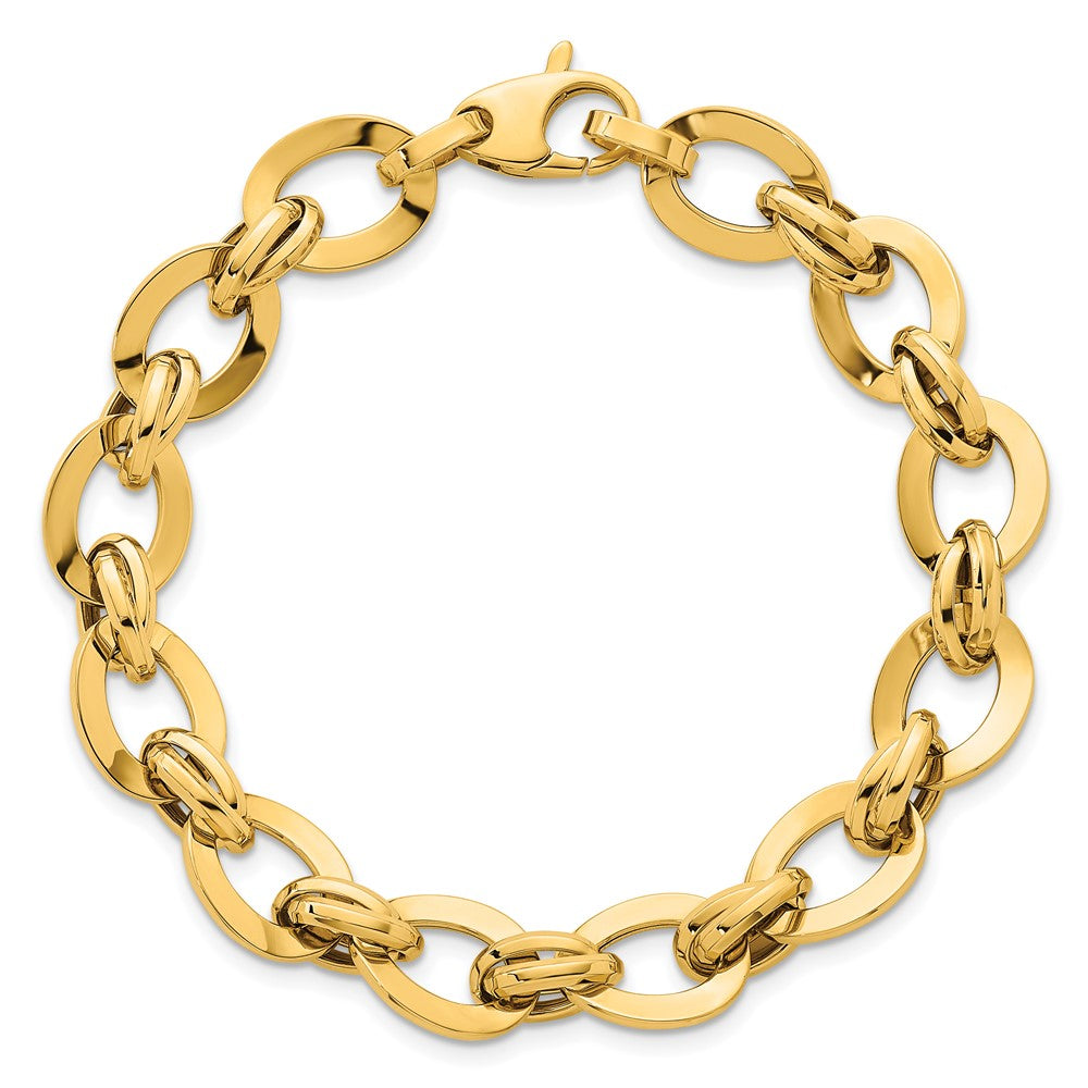 14k Polished Fancy Link Bracelet