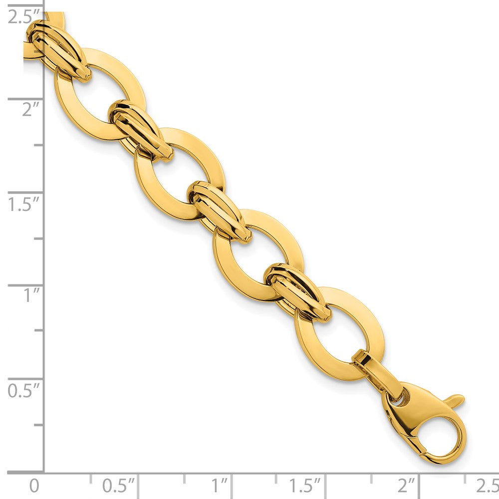 14k Polished Fancy Link Bracelet