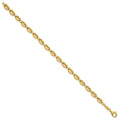 14K Polished Puffed Mariner 7.5 in Bracelet