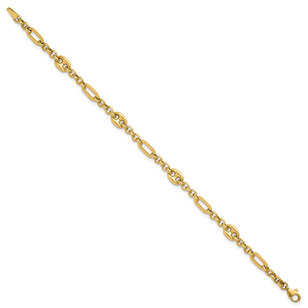 14k Polished Multi-link 7.5 in Bracelet