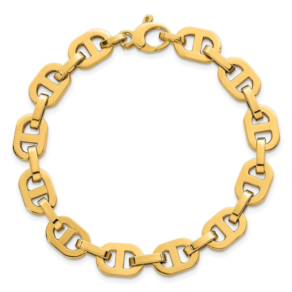14k Polished 7.5 Fancy Anchor Link Bracelet
