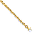 14k Polished & Diamond-cut 7.5in Fancy Link Bracelet