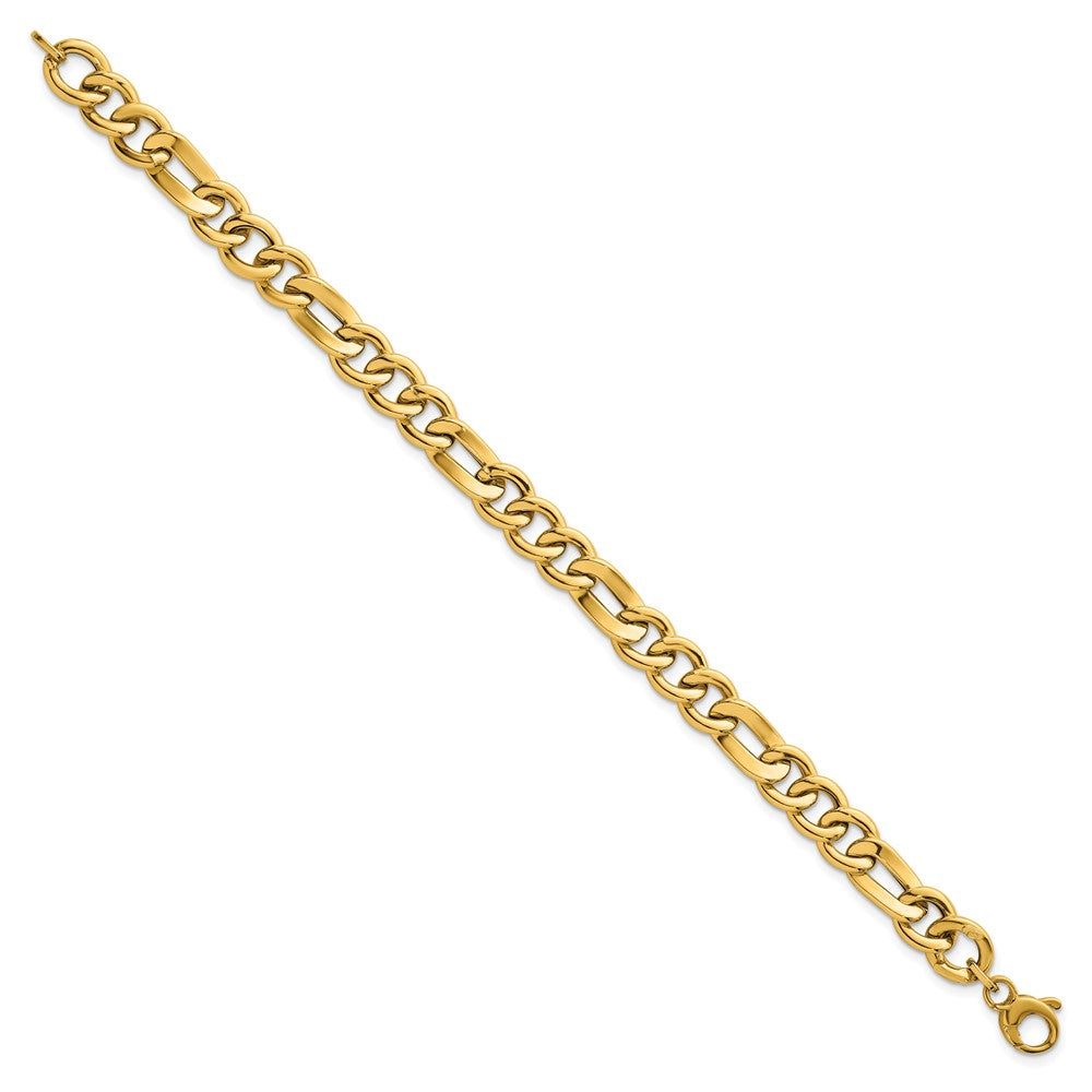 14k Polished 7.5in Figaro Link Bracelet