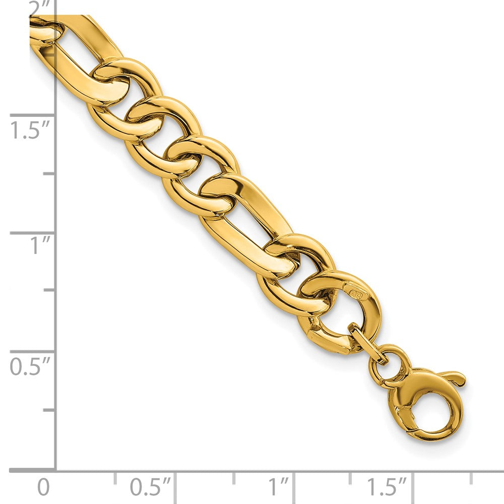 14k Polished 7.5in Figaro Link Bracelet