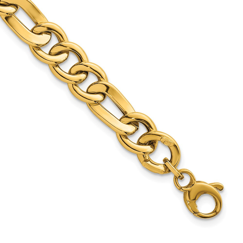 14k Polished 7.5in Figaro Link Bracelet