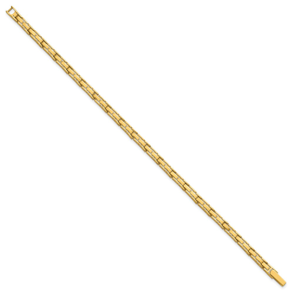 14k Polished Fancy Link 7.5in Bracelet