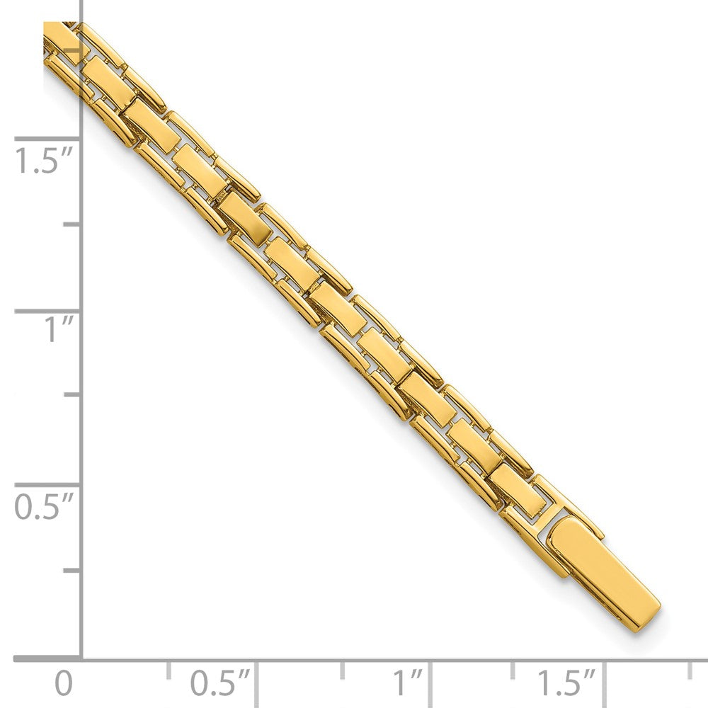 14k Polished Fancy Link 7.5in Bracelet