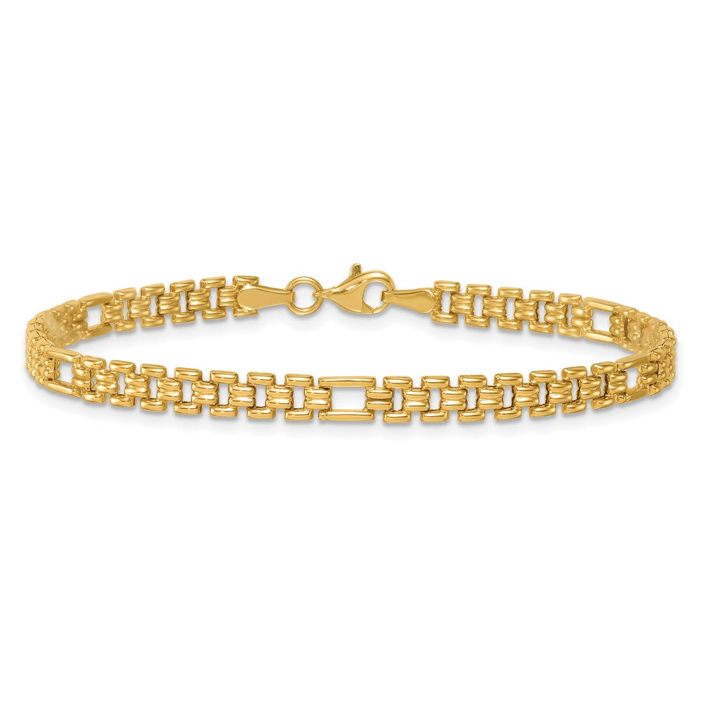 14k Polished Fancy Link Bracelet