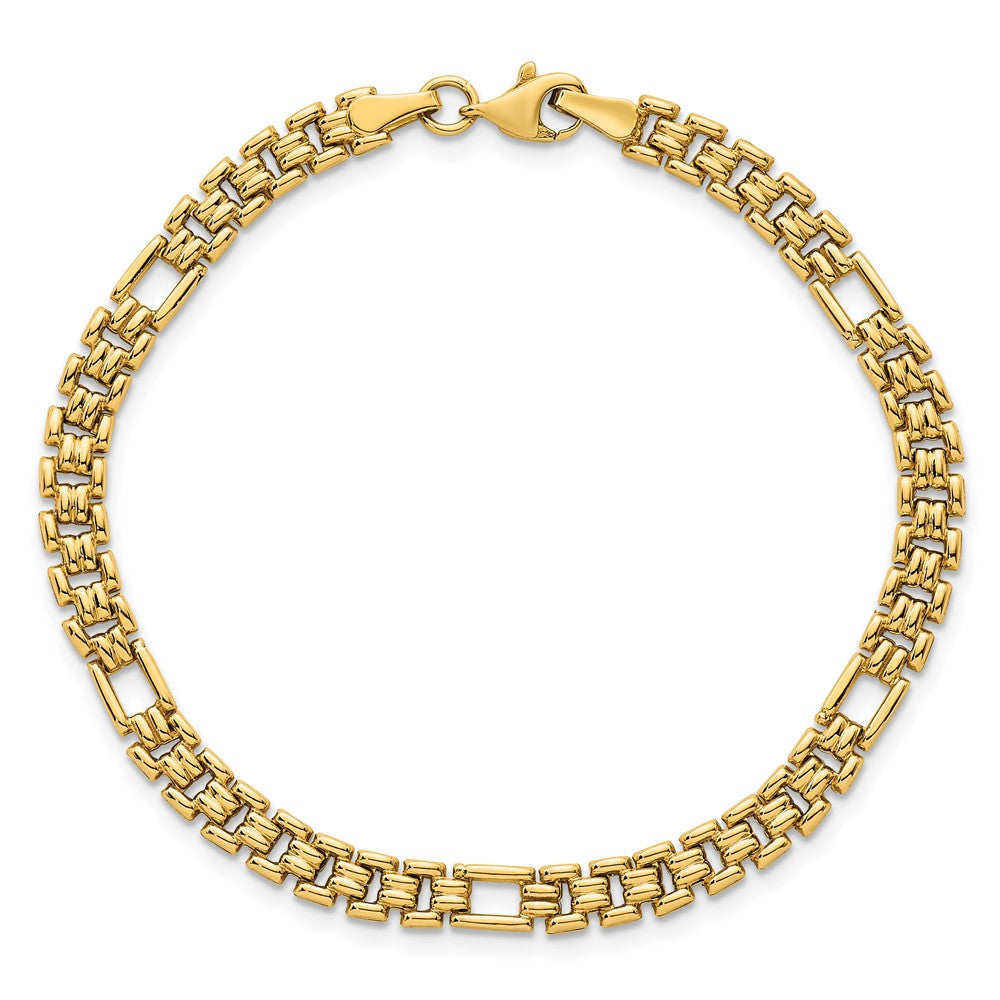 14k Polished Fancy Link Bracelet
