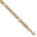 14K Polished Fancy Link 7.5in Bracelet