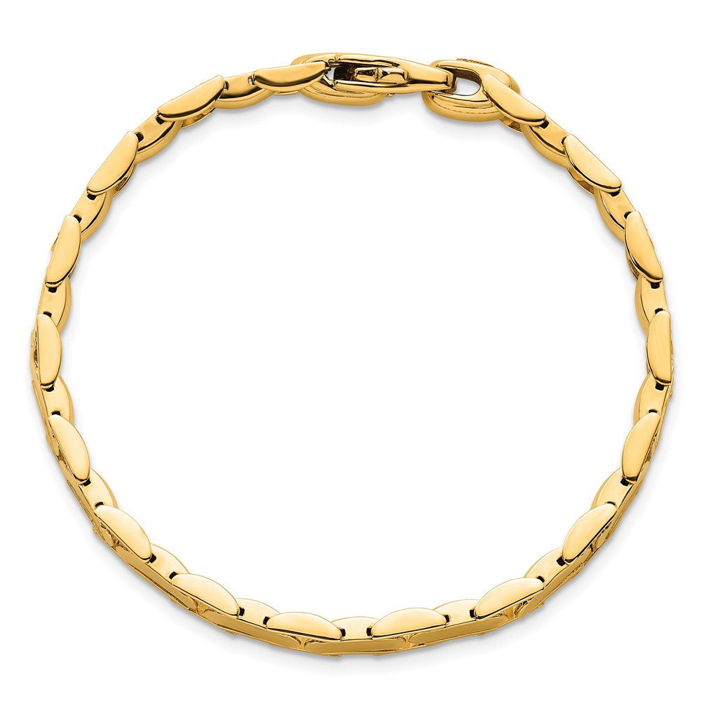 14K Polished Fancy Link Bracelet