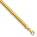 14K Polished Fancy Herringbone 7.5 in Bracelet