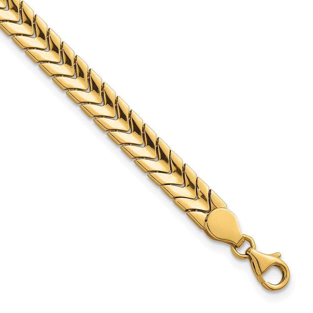 14K Polished Fancy Link 7.5 in Bracelet