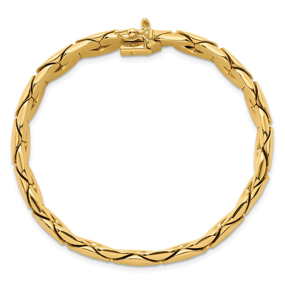 14k Polished Fancy Link Bracelet
