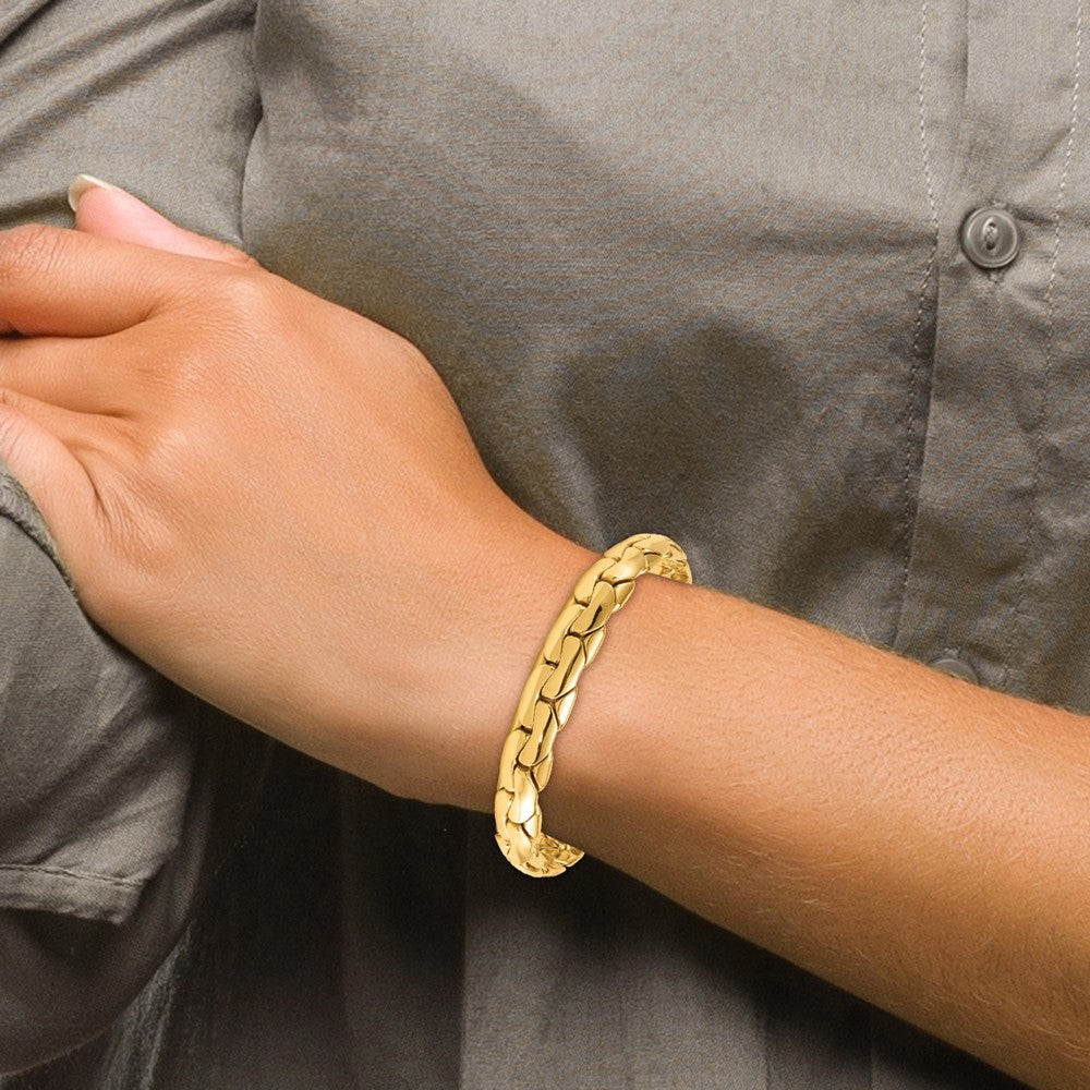 14k Polished Fancy Link Bracelet
