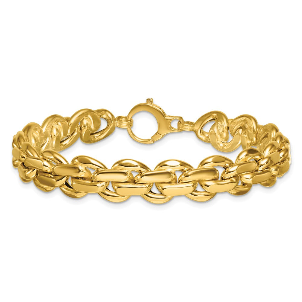 14k Polished Fancy Link Bracelet