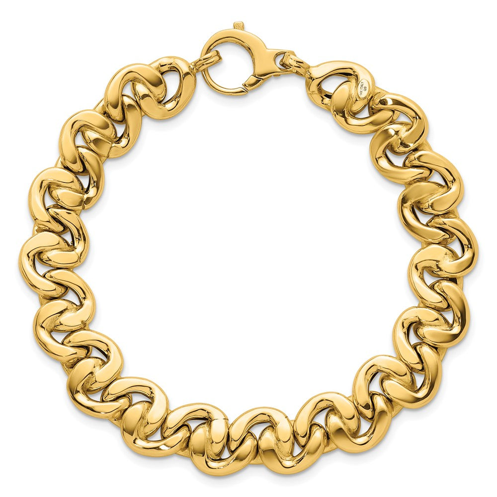 14k Polished Fancy Link Bracelet