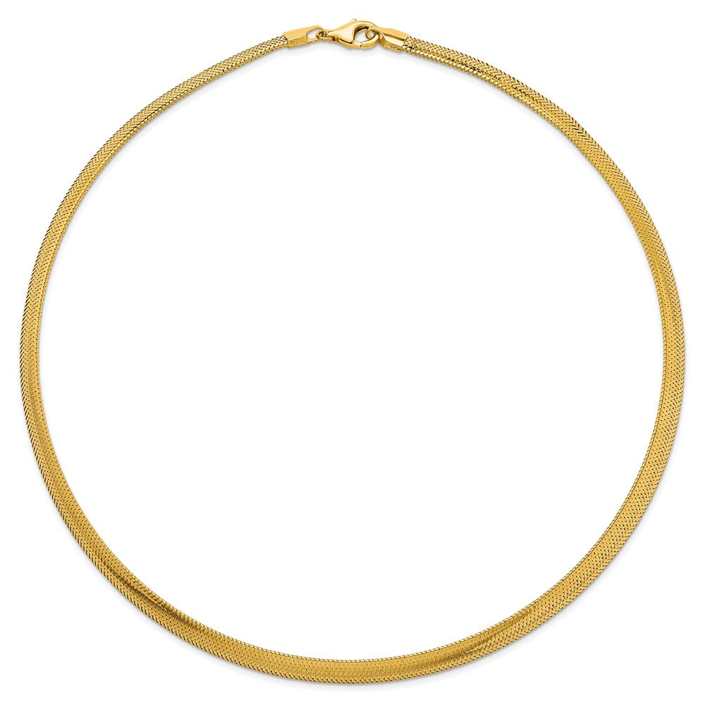 14k Polished Mesh Bracelet