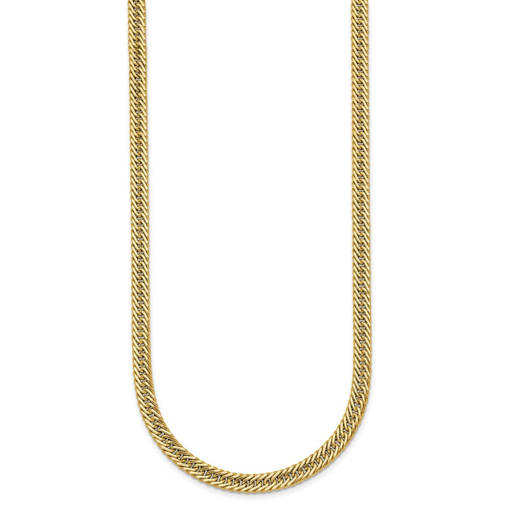 14k Polished Fancy Hollow Link Bracelet