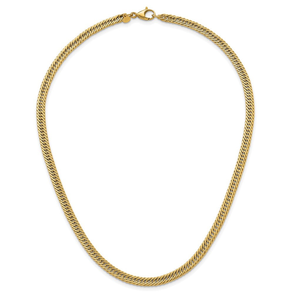 14k Polished Fancy Hollow Link Bracelet