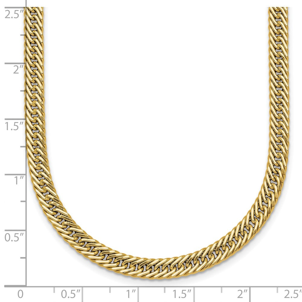 14k Polished Fancy Hollow Link Bracelet