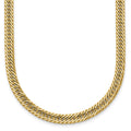 14k Polished Fancy Hollow Link Bracelet
