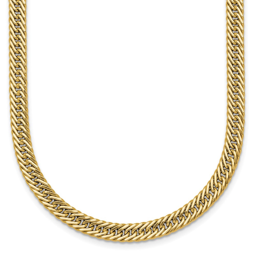 14k Polished Fancy Hollow Link Bracelet
